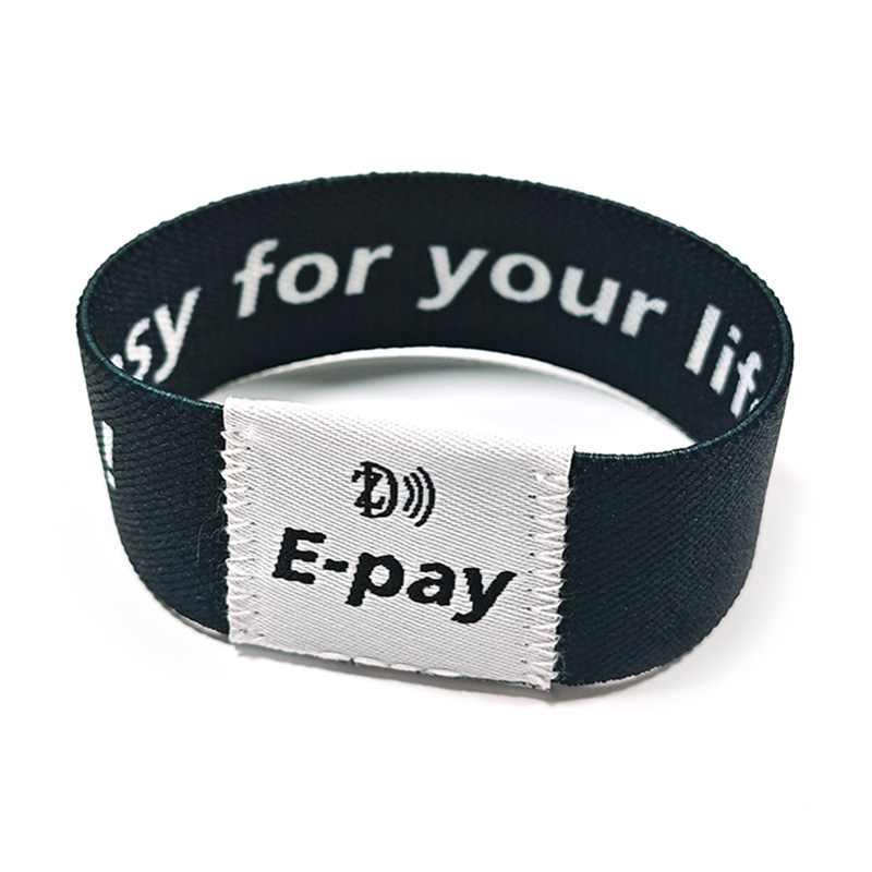 Printable QR CODE RFID Elastic NFC Bracelet