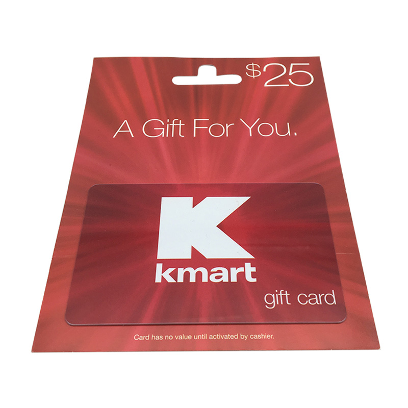 CR80 Custom Full Color PVC Gift Card with backer