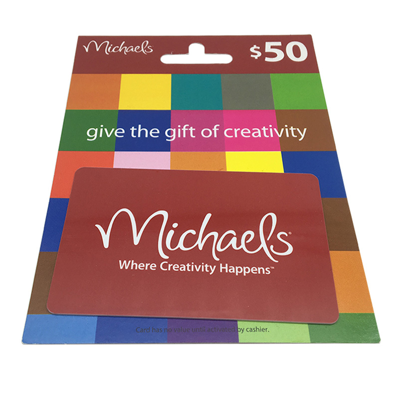 CR80 Custom Full Color PVC Gift Card with backer