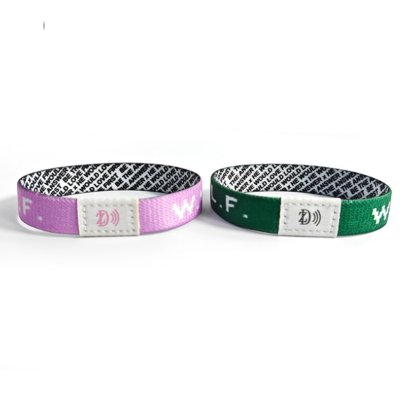 Customized Printing/Logo Eco Friendly Elastic NFC Wristband