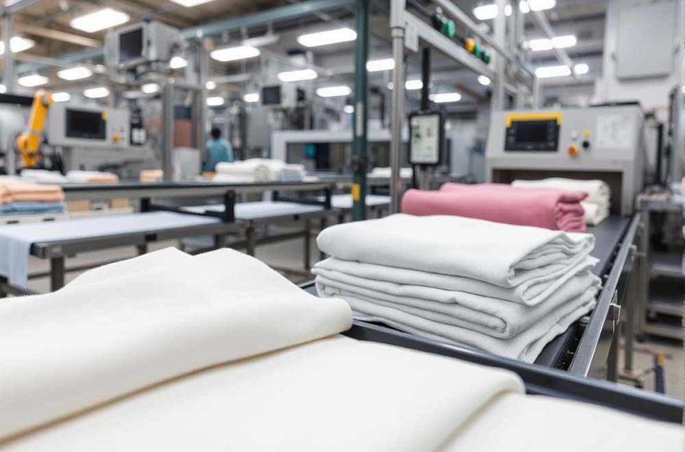 Automatic sorting in industrial laundry plants