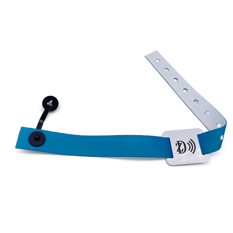 Customized disposable Woven Bracelet RFID Wristband