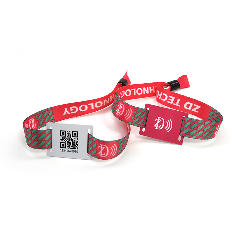 Custom Colorful RFID NFC Fabric Wristband