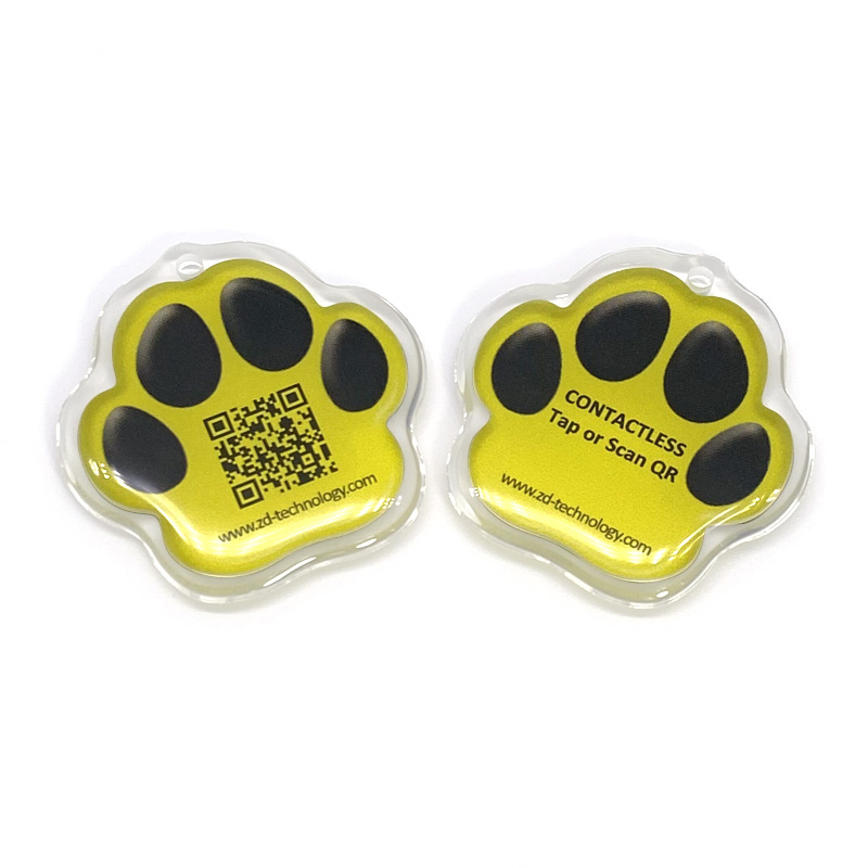 NFC dog Paw Pet RFID Tag