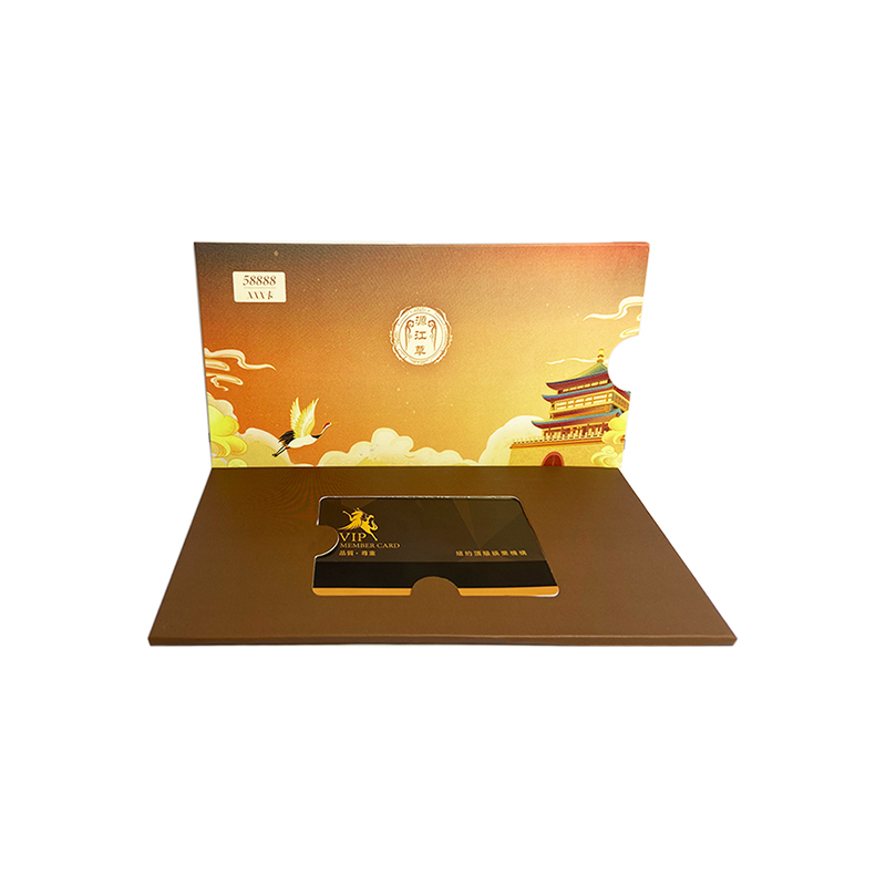 Custom Printing Cardboard Gift Card with Paper Card Holder