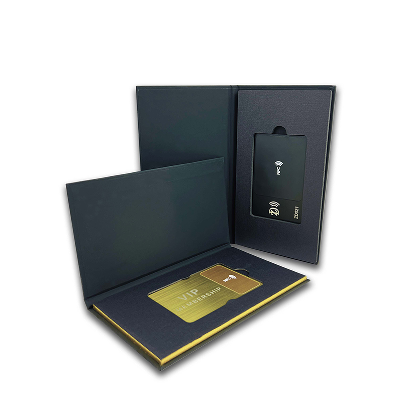  NTAG®213 Metallic Nfc Card Metal Business Card with card holder
