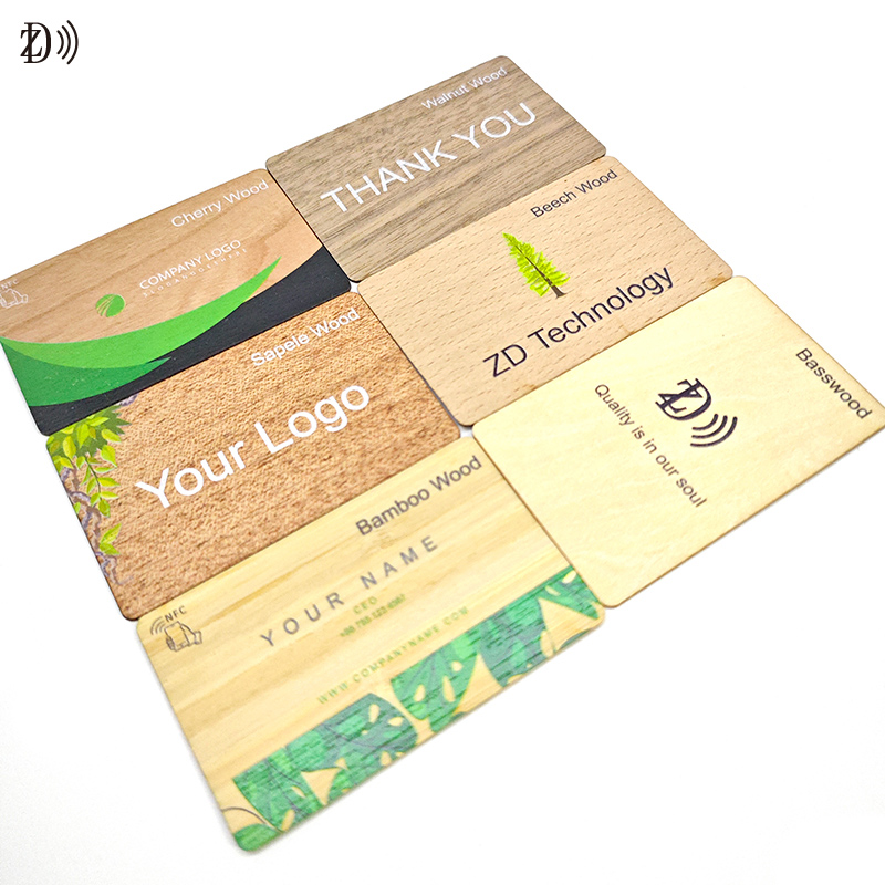 Eco-Friendly NFC Wooden Card 