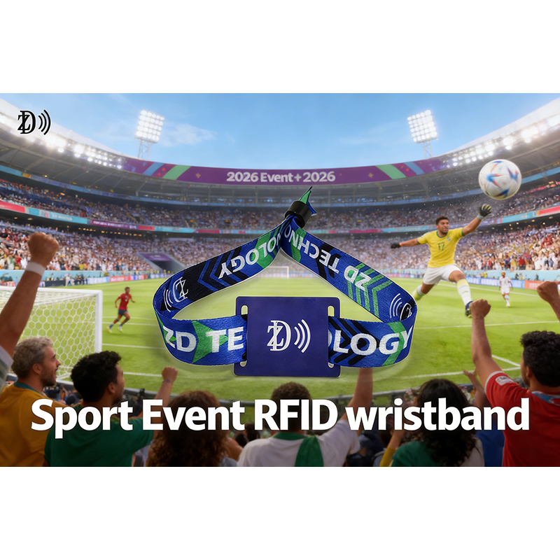 Sport Football Event RFID Woven Wristband