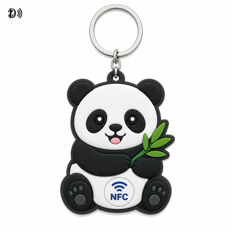 NFC Soft PVC Pet Keyring – Custom Cartoon Animal NFC Accessory