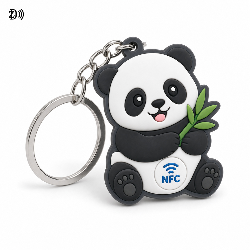 NFC Soft PVC Pet Keyring – Custom Cartoon Animal NFC Accessory