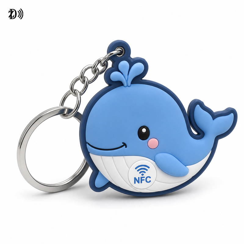NFC Soft PVC Pet Keyring – Custom Cartoon Animal NFC Accessory